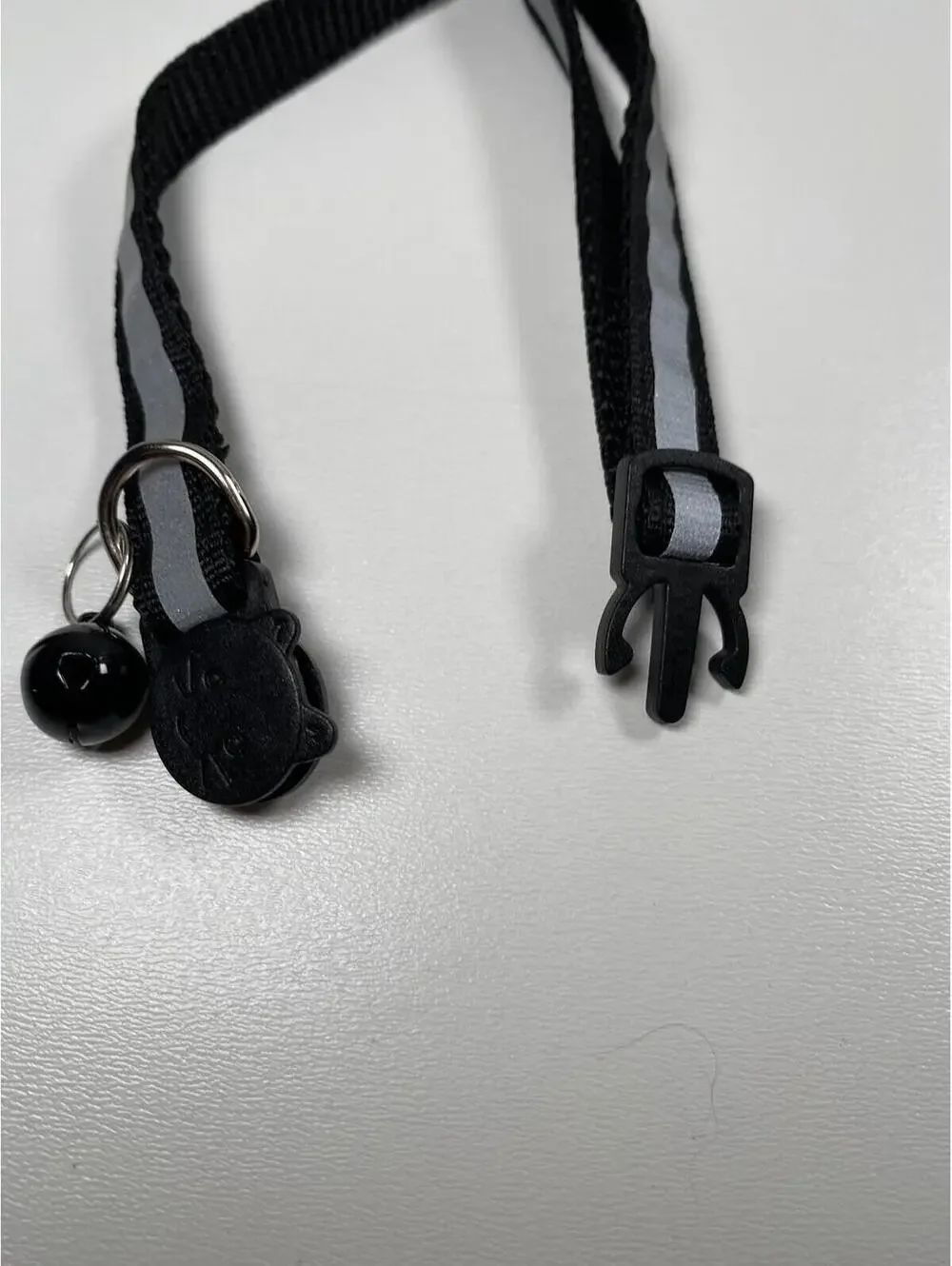 Adjustable Cat Breakaway Collar with Jingle Bell Reflective Safety Strip New